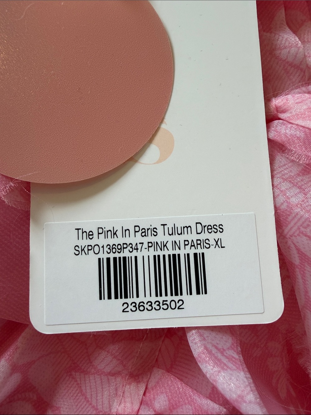 NWT Selkie XL The Pink in Paris Tulum Dress - Picture 9 of 9